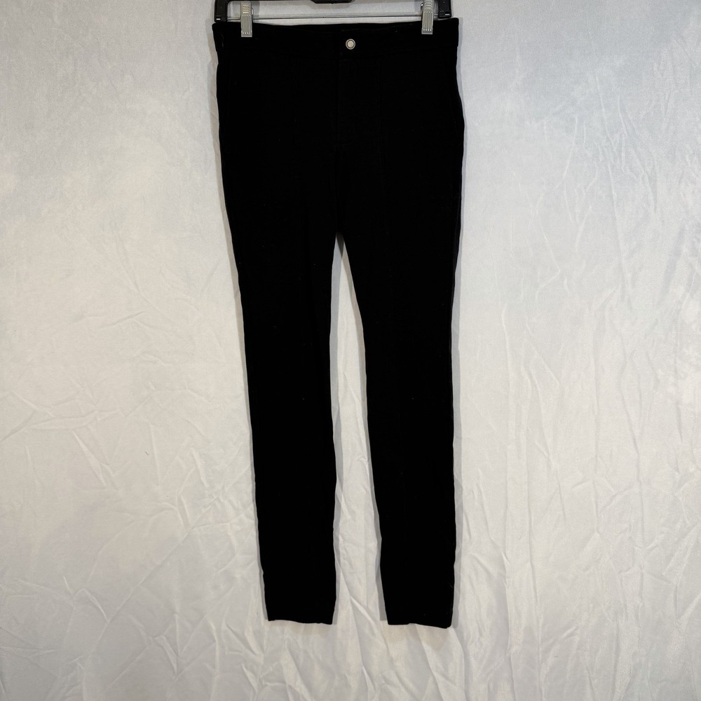 Athleta Women's Workout/Jogging Ankle Black Leggings RN#54023‎ Zipper Size 0